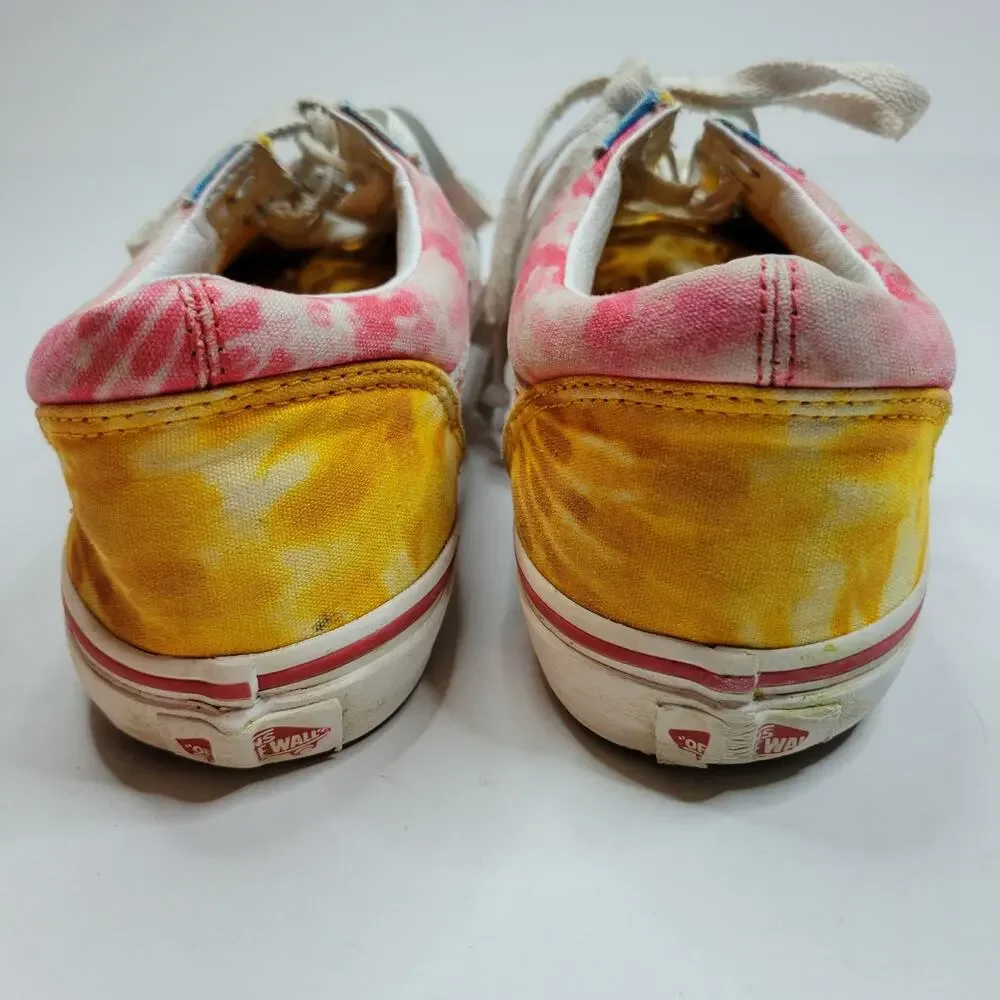 Vans Classics Old Skool Low Tie Dye - Blue / Red / White / Yellow - 7.0Y Junior